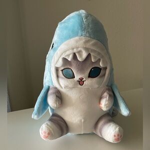 Mofusand Pastel Shark Cat Meow Big Plush Blue Cat